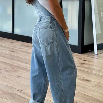 Barrel Denim Overalls