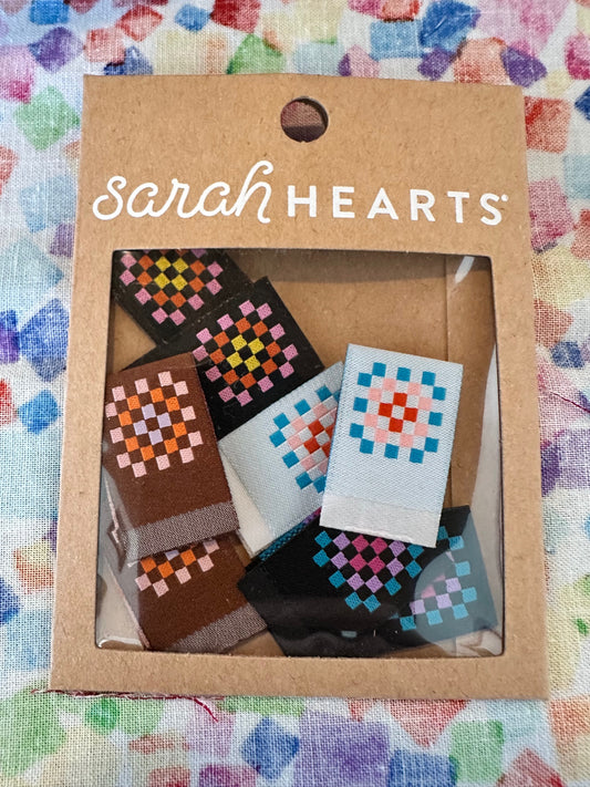 Sarah Hearts - Decorative Fabric Label