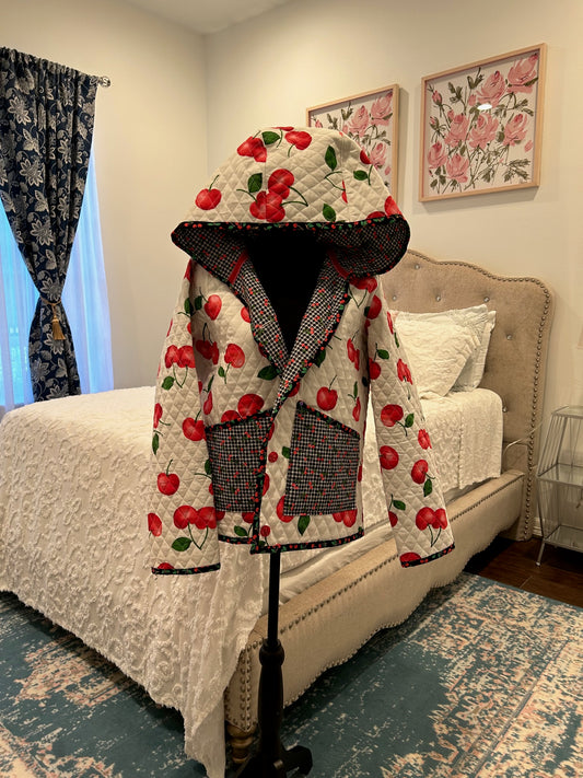 Quilted Jacket - Double the Cherries Part 2