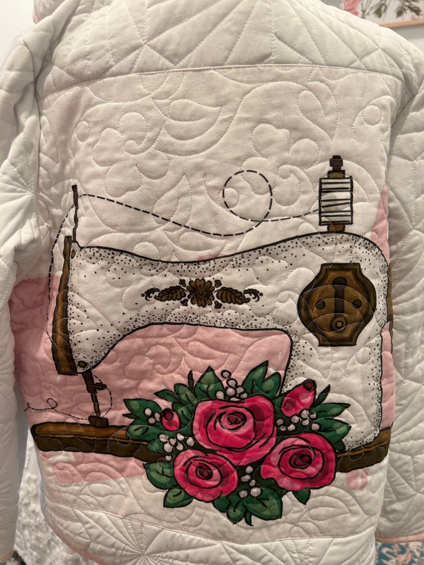 Quilted Jacket - Vintage Sewing Machine