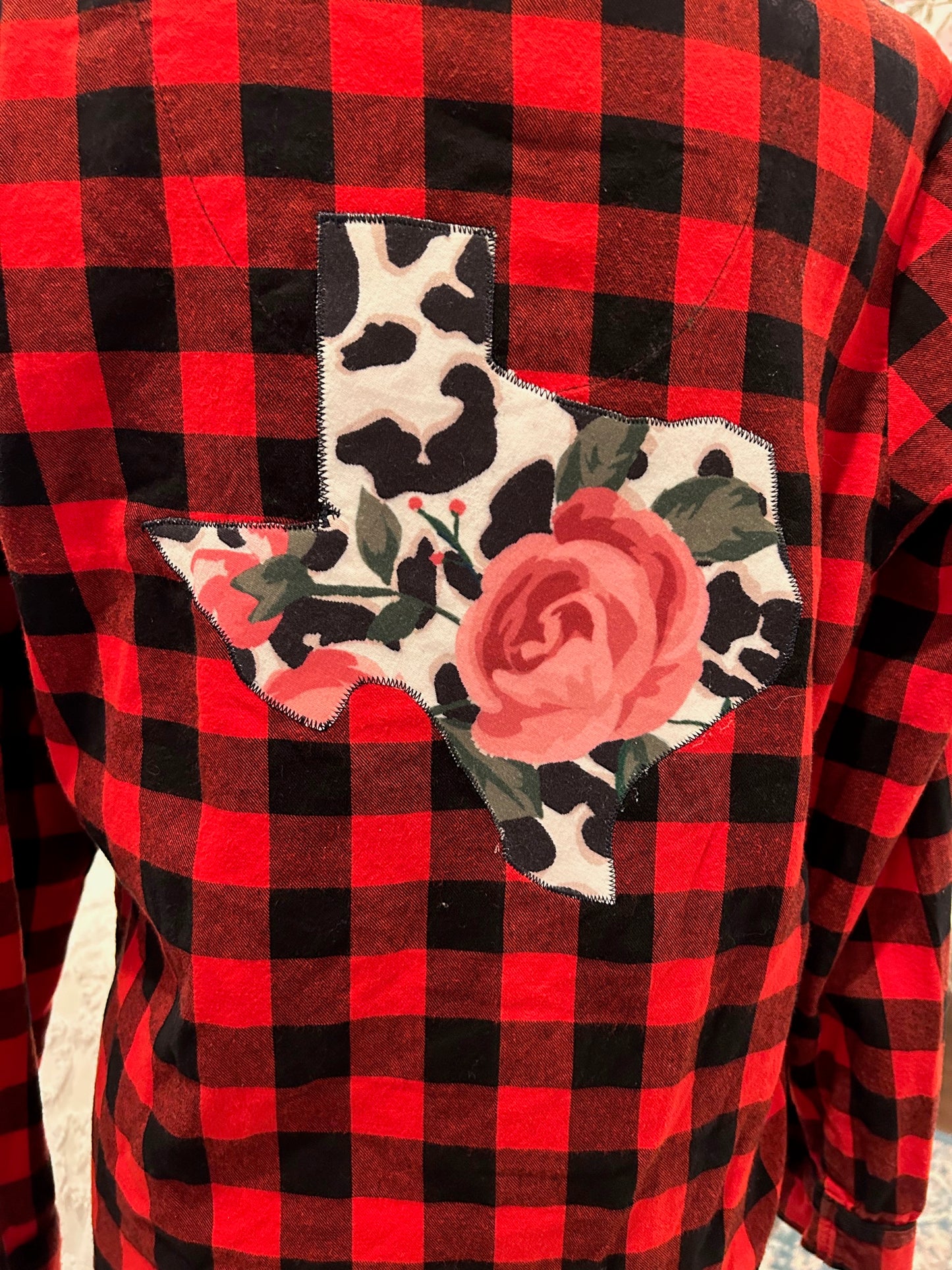 Redesigned Flannels - Floral Texas Flannel Sleepwear Top