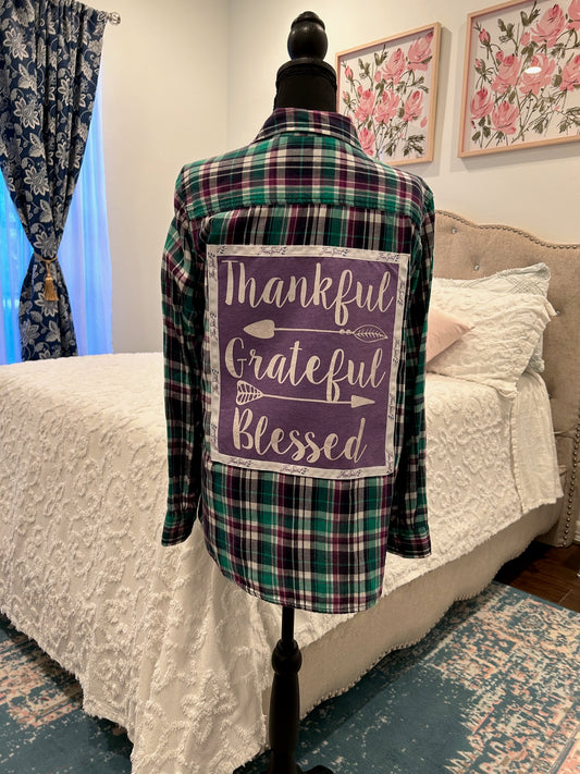 Redesigned Flannels - Thankful, Grateful, Blessed