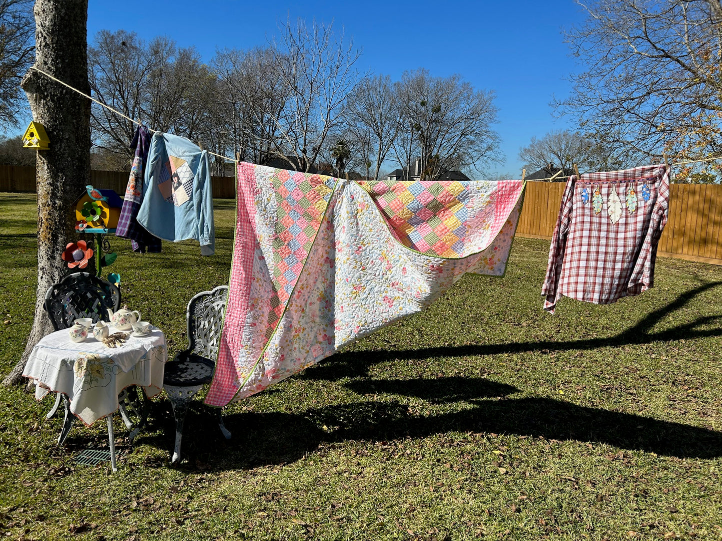 Vintage Quilts - Gingham Chandelier