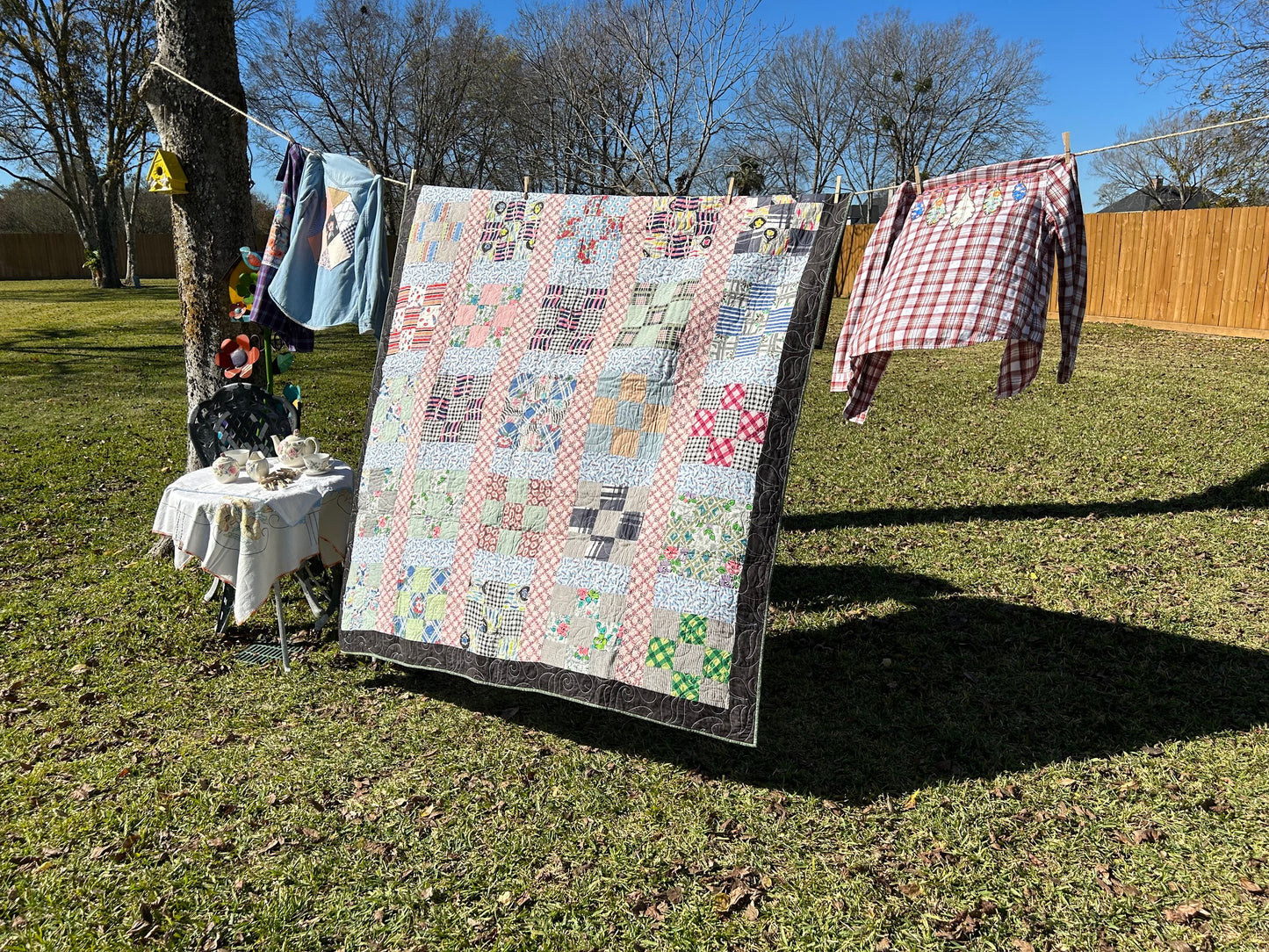 Vintage Quilts - Large 9-Patch Squares