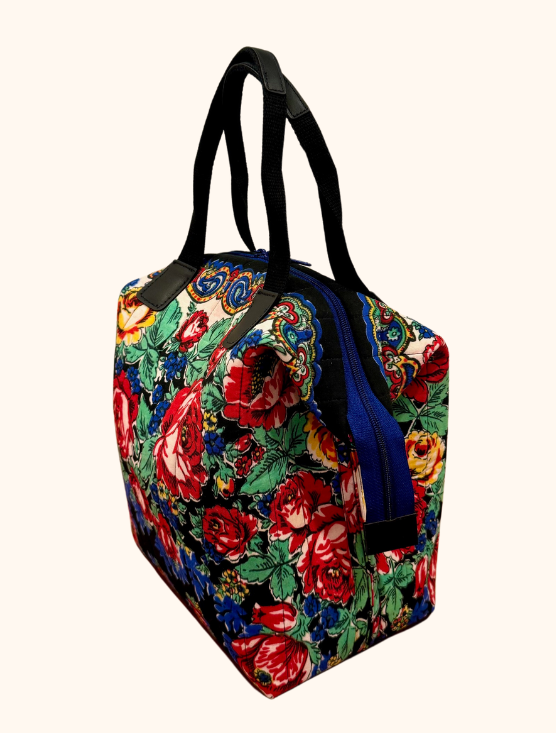 Downtown Tote - Vintage Red Rose