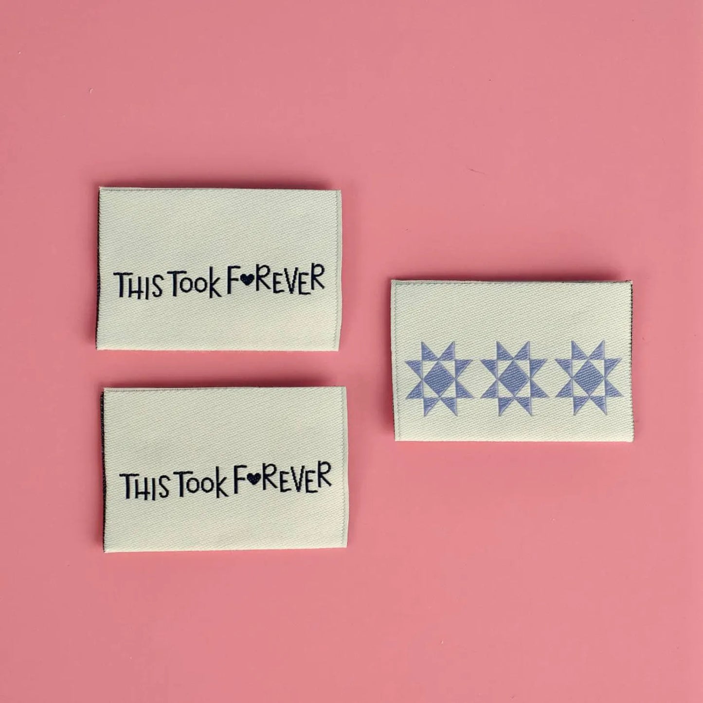 Kati CupCake - This Took Forever Woven Label