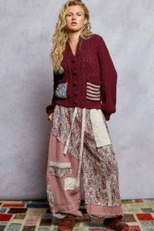 American Flag Chenille Sweater Cardigan