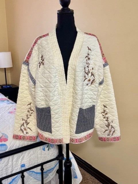Embroidered Quilted Jacket