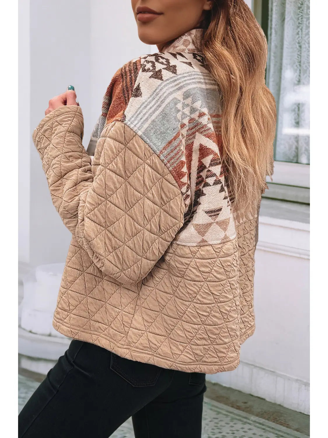 Quilted Patchwork Western Fashion Jacket